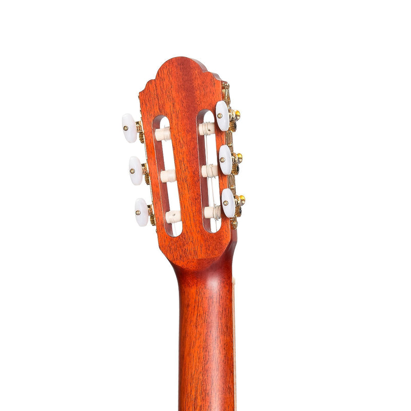 Timberidge '4 Series' Cedar Solid Top Acoustic-Electric Classical Cutaway Guitar (Natural Satin)-TRCC-4-NST