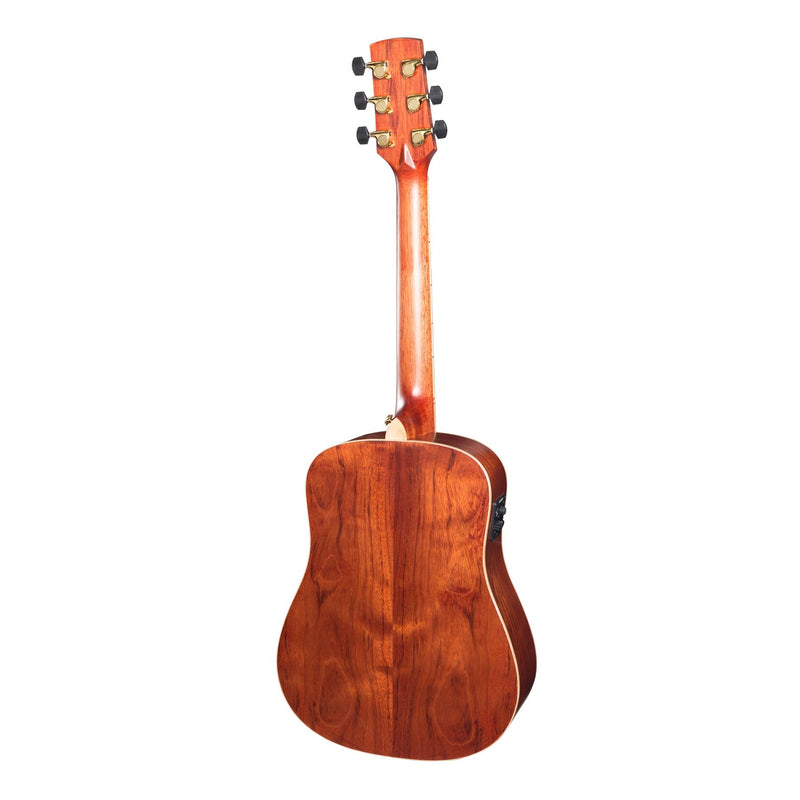 Timberidge '4 Series' Cedar Solid Top Acoustic-Electric Traveller Mini Guitar (Natural Satin)-TRM-4-NST
