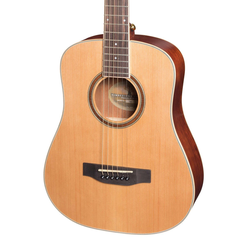 Timberidge '4 Series' Cedar Solid Top Acoustic-Electric Traveller Mini Guitar (Natural Satin)-TRM-4-NST