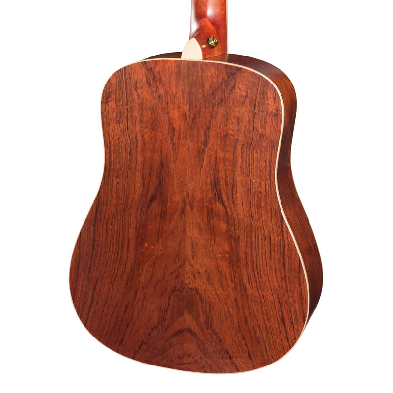 Timberidge '4 Series' Left Handed Cedar Solid Top Acoustic-Electric Traveller Mini Guitar (Natural Satin)-TRM-4L-NST