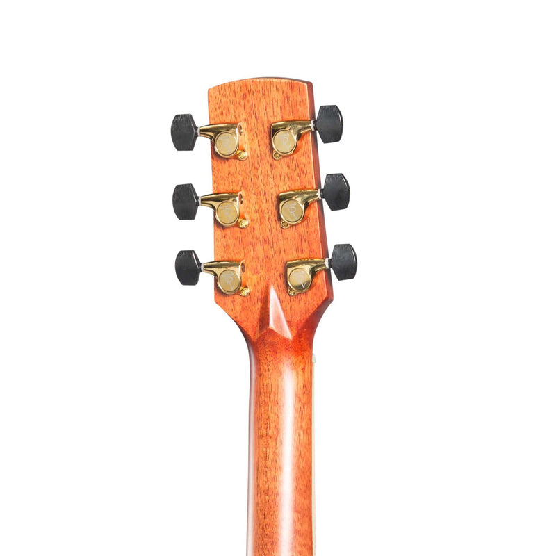 Timberidge '4 Series' Left Handed Cedar Solid Top Acoustic-Electric Traveller Mini Guitar (Natural Satin)-TRM-4L-NST