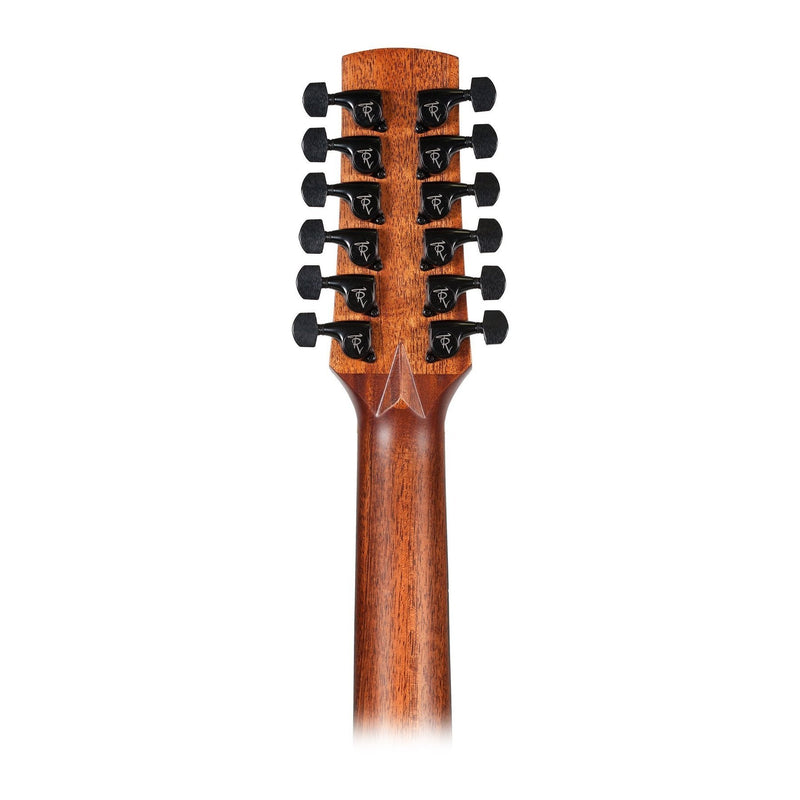 Timberidge 'Messenger Series' 12-String Mahogany Solid Top Acoustic-Electric Small Body Cutaway Guitar with 'Tree of Life' Inlay (Natural Satin)-TRFC-MM12T-NST