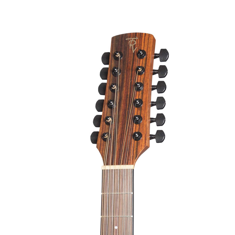 Timberidge 'Messenger Series' 12-String Solid Mahogany Top Acoustic-Electric TS-Mini Guitar (Natural Satin)-TRT-MM12-NST