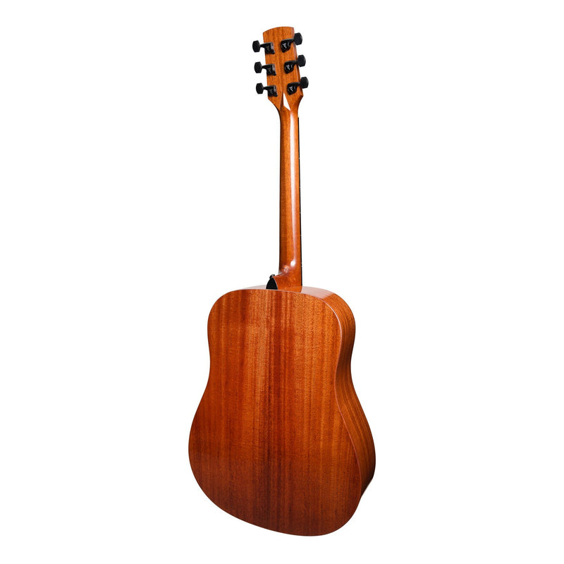 Timberidge 'Messenger Series' All Solid Mahogany Acoustic-Electric Dreadnought Guitar (Natural Gloss)-TR-MMSB-NGL