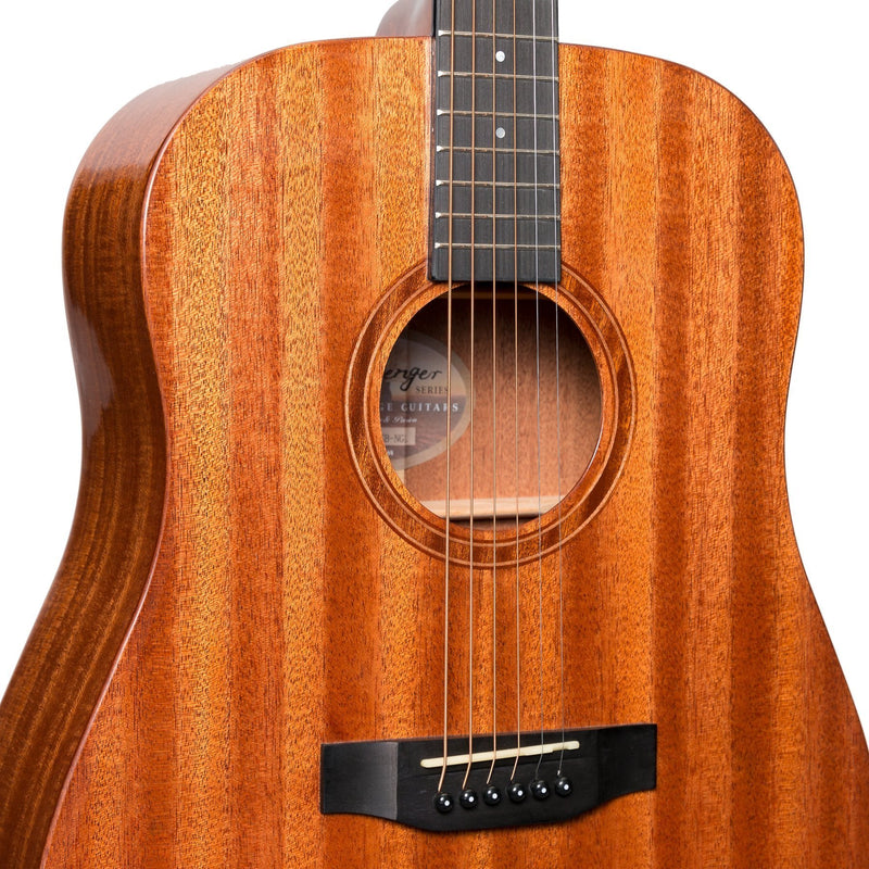 Timberidge 'Messenger Series' All Solid Mahogany Acoustic-Electric Dreadnought Guitar (Natural Gloss)-TR-MMSB-NGL
