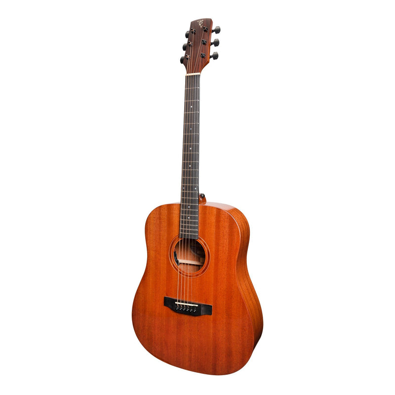 Timberidge 'Messenger Series' All Solid Mahogany Acoustic-Electric Dreadnought Guitar (Natural Gloss)-TR-MMSB-NGL