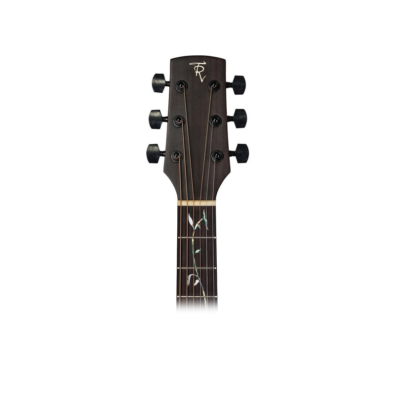 Timberidge 'Messenger Series' Mahogany Solid Top Acoustic-Electric Dreadnought Cutaway Guitar with 'Tree of Life' Inlay (Natural Satin)-TRC-MMT-NST