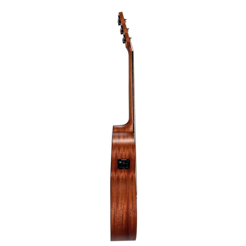 Timberidge 'Messenger Series' Mahogany Solid Top Acoustic-Electric Small Body Cutaway Guitar with 'Tree of Life' Inlay (Natural Satin)-TRFC-MMT-NST