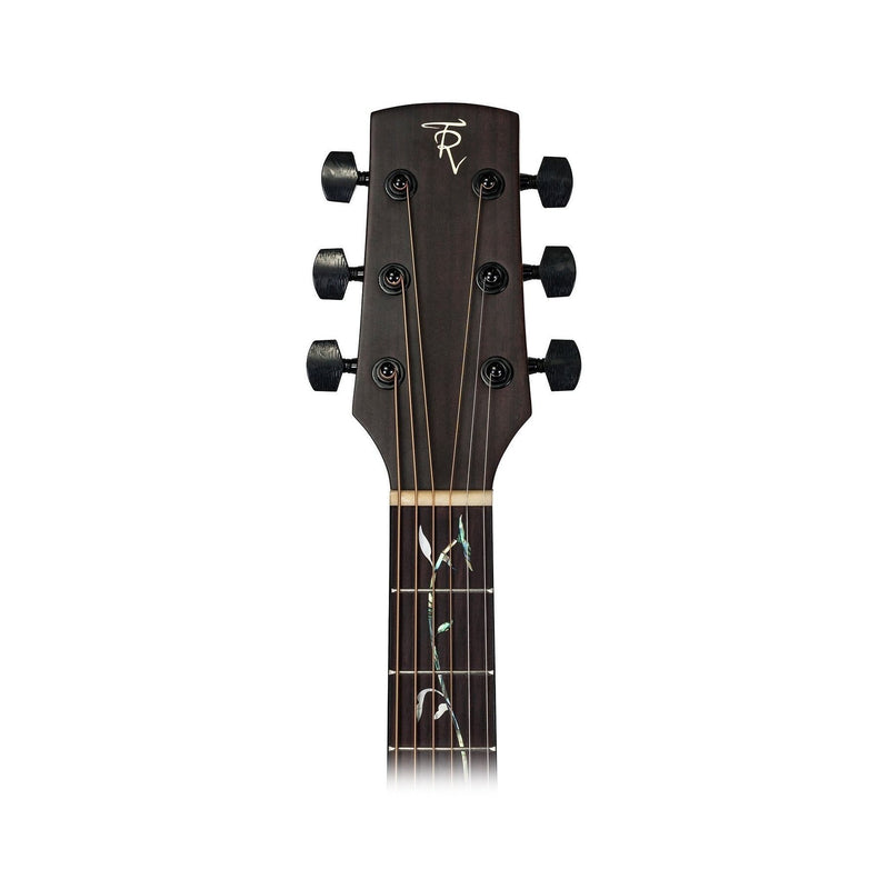 Timberidge 'Messenger Series' Mahogany Solid Top Acoustic-Electric Small Body Cutaway Guitar with 'Tree of Life' Inlay (Natural Satin)-TRFC-MMT-NST