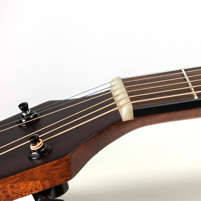 Timberidge 'Messenger Series' Mahogany Solid Top Acoustic-Electric Small Body Cutaway Guitar with 'Tree of Life' Inlay (Natural Satin)-TRFC-MMT-NST